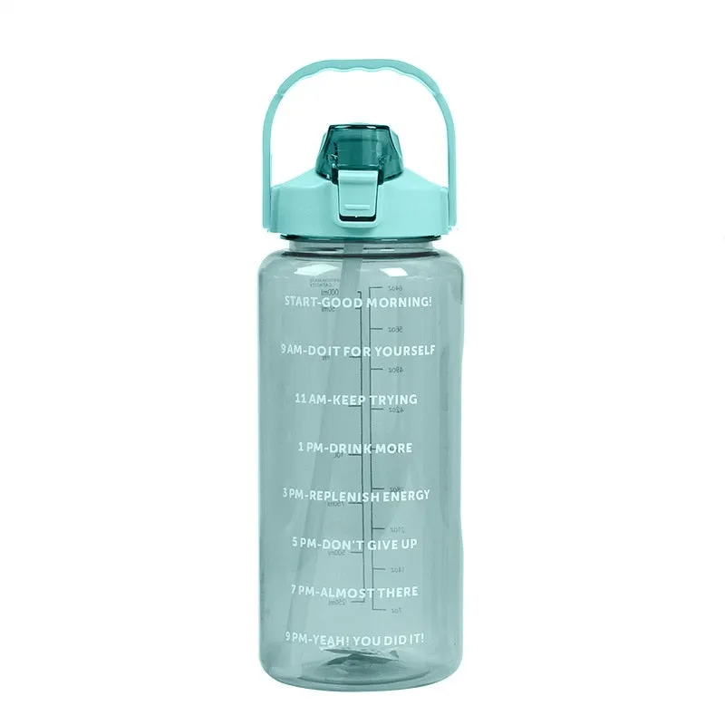 2L Sports Water Bottle with Straw