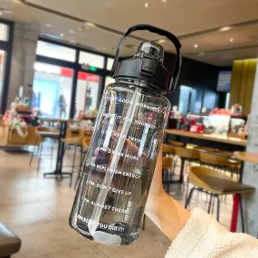 2L Sports Water Bottle with Straw
