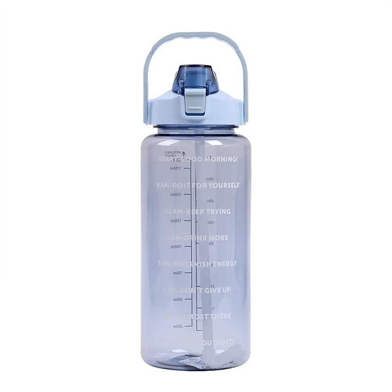 2L Sports Water Bottle with Straw