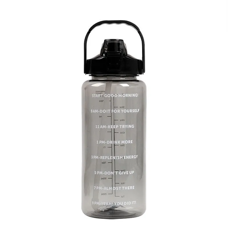 2L Sports Water Bottle with Straw