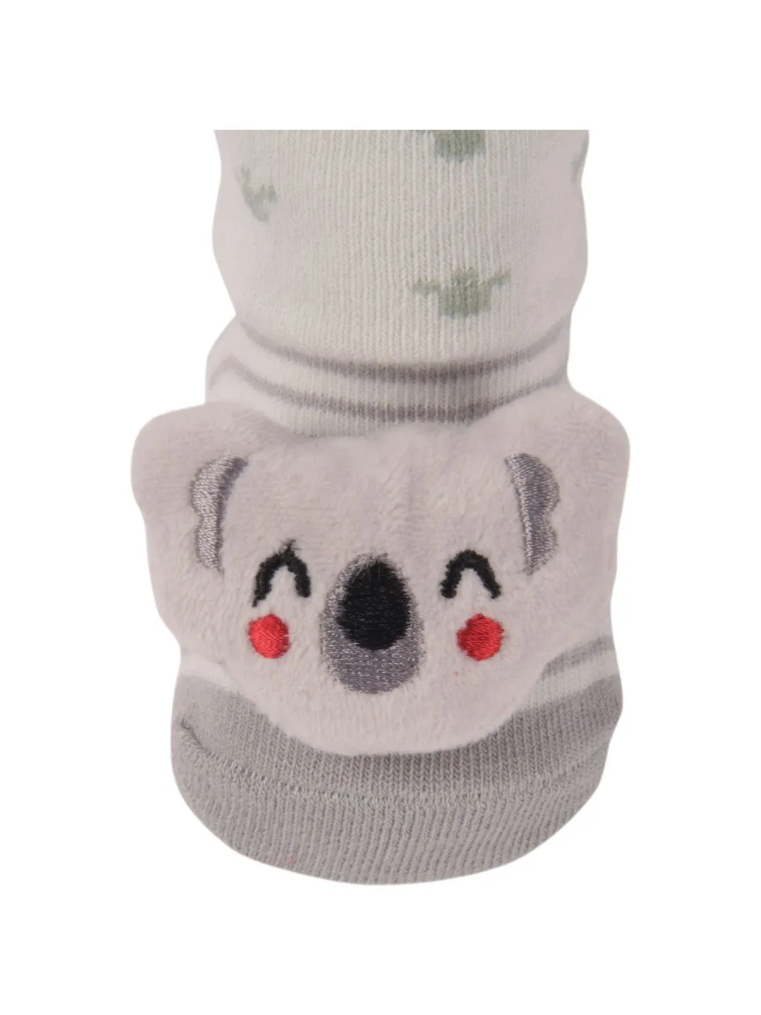 Adorable Baby Socks with 3D Koala Face – Cozy and Soft Design