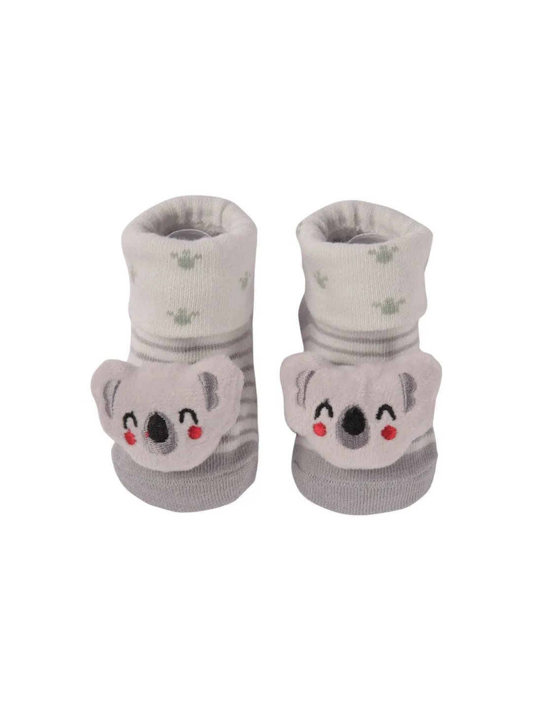 Adorable Baby Socks with 3D Koala Face – Cozy and Soft Design