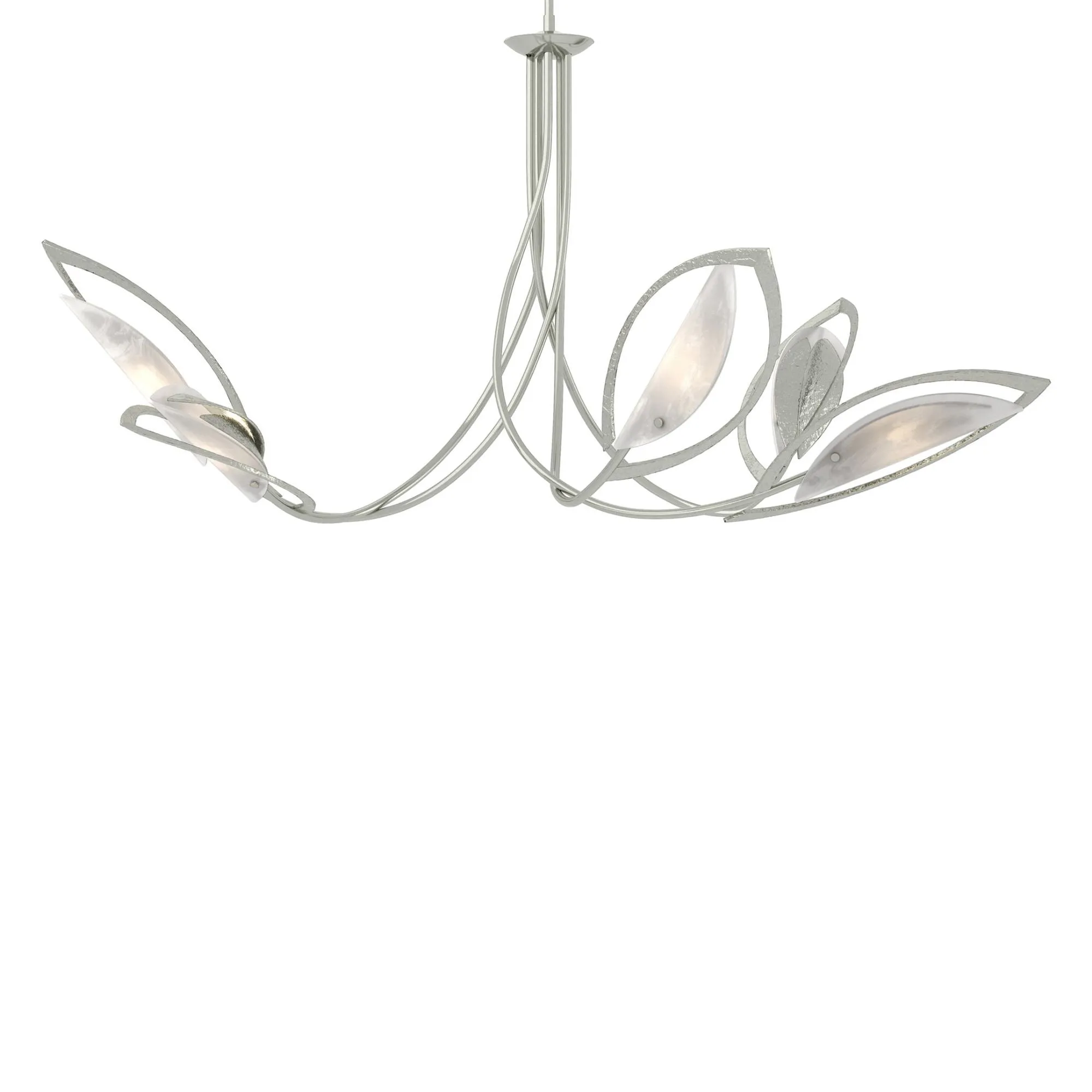 Aerial Pendant 5-Light Frosted Glass (FD) in Sterling