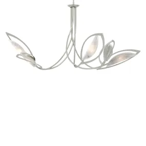 Aerial Pendant 5-Light Frosted Glass (FD) in Sterling