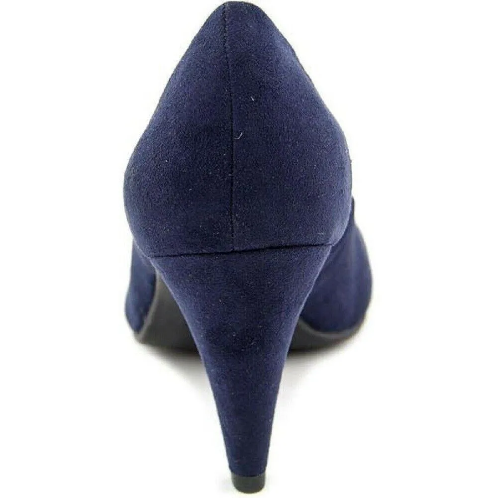 American Rag Womens Felix Fabric Round Toe Classic Pumps 3" Heel Shoe 10 M Blue