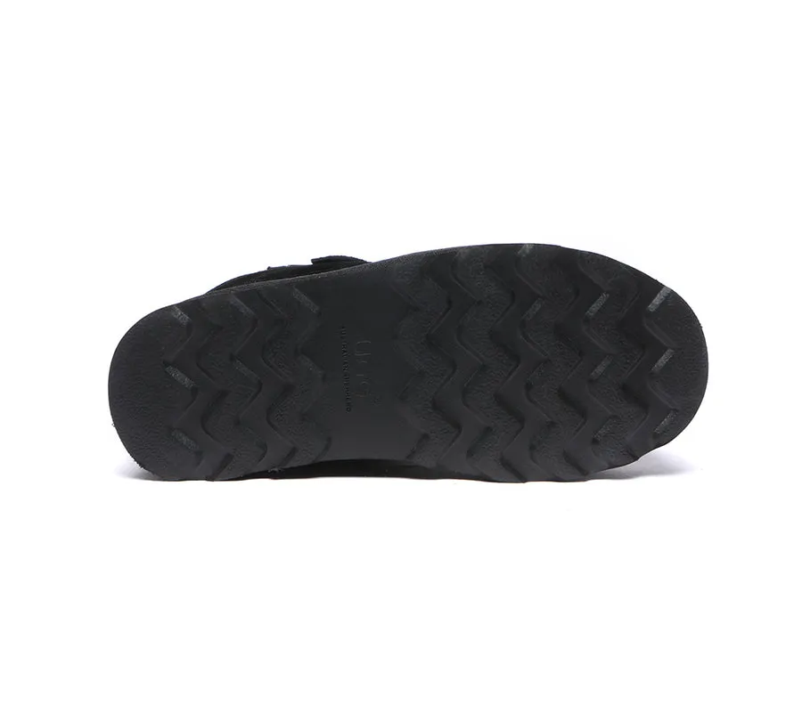 Australian Shepherd Hook and Loop Platform Ugg Boots Women Vigour