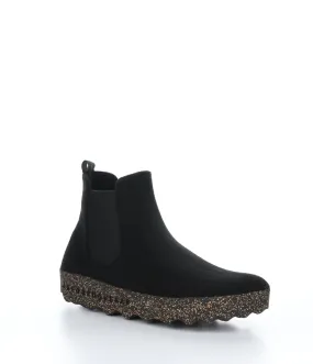 CAIA090ASPM Black Round Toe Boots