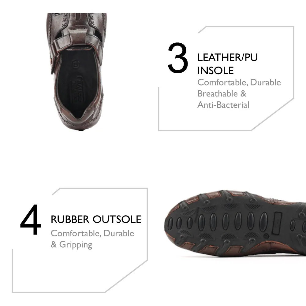 camel active Leather Slip On Shoes Men Brown REMIZ II-872503-AM3SV-33