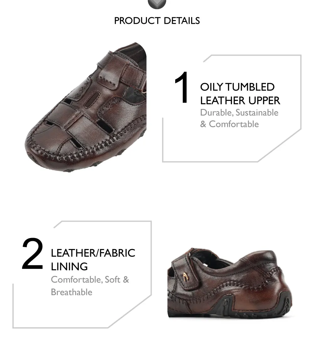 camel active Leather Slip On Shoes Men Brown REMIZ II-872503-AM3SV-33