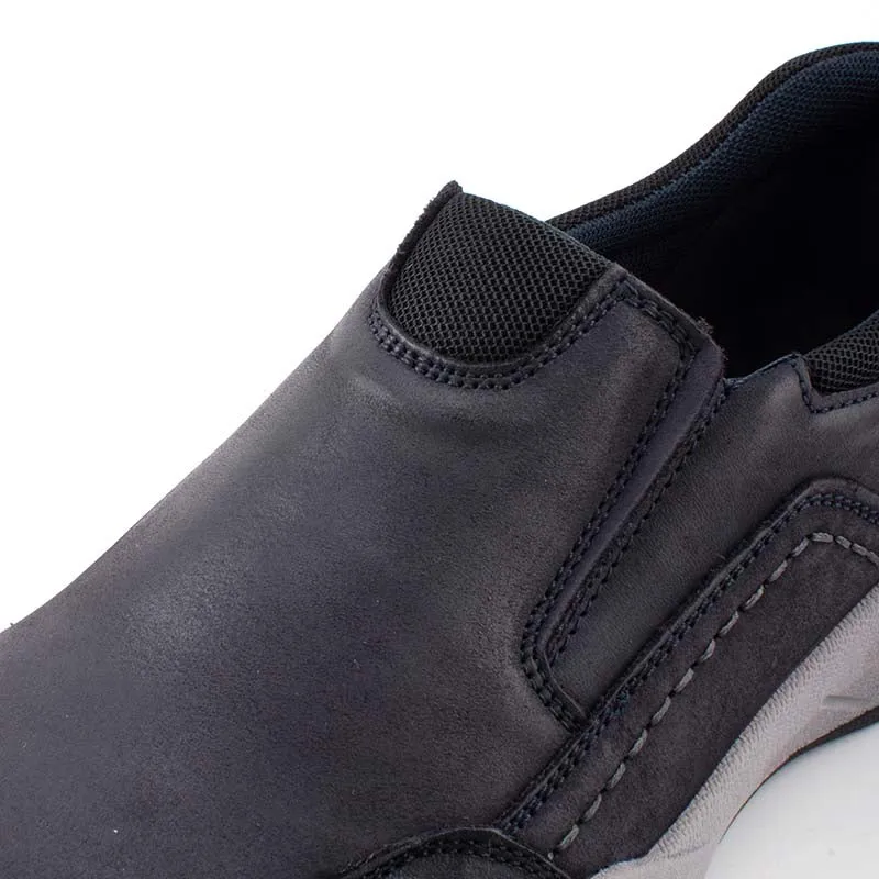 camel active Leather Slip On Shoes Men Navy VALON 852369-RS1-43