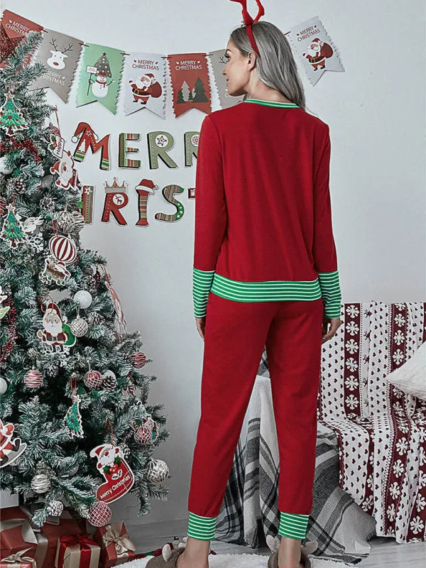 Christmas Loungewear Xmas Pajamas Set T-Shirt and Pants