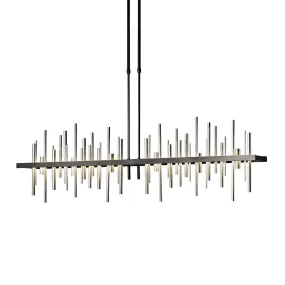 Cityscape Large LED Pendant Sterling Accent LED in Dark Smoke