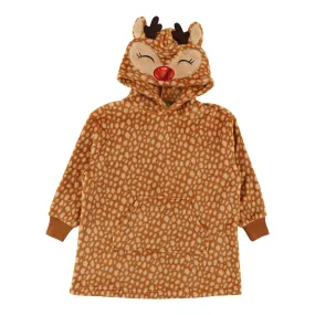 Comfy Cozy Girl's Family Reindeer Snoodie