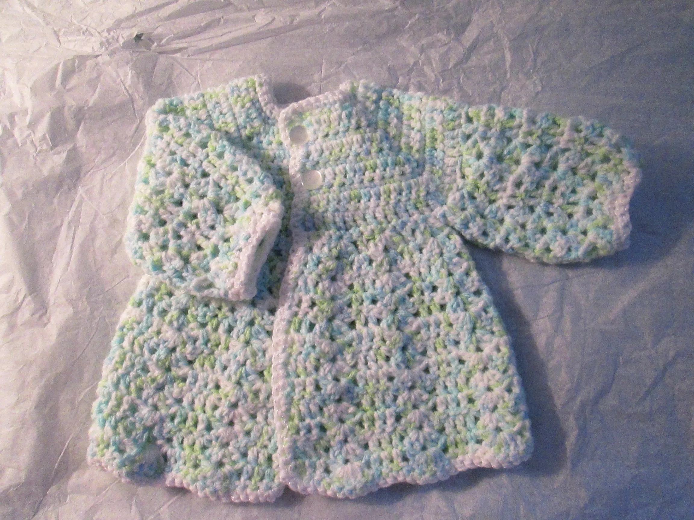 Crocheted Sweater Set - 3 pieces
