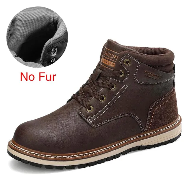 DEKABR 2022 New Snow Boots Protective and Wear-resistant Sole Man Boots Warm and Comfortable Winter Walking Boots Big Size 39-46