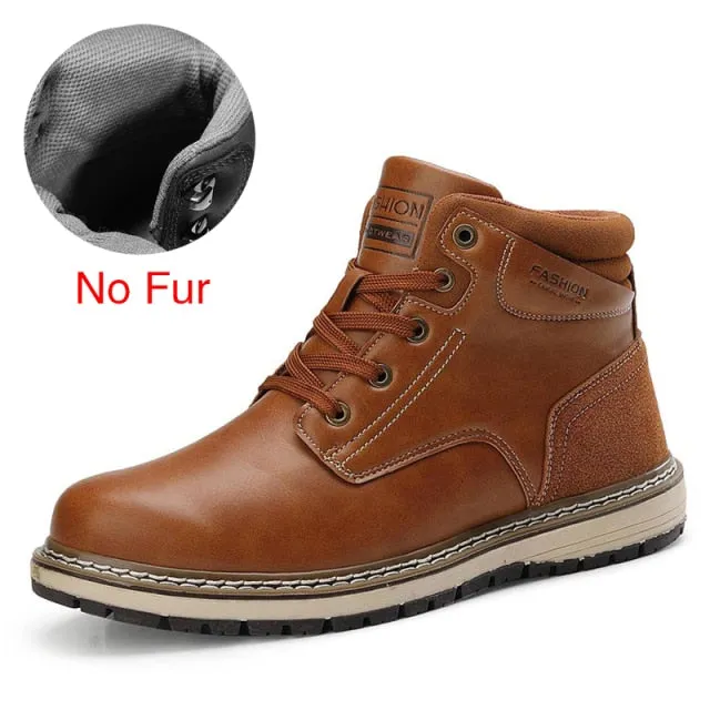 DEKABR 2022 New Snow Boots Protective and Wear-resistant Sole Man Boots Warm and Comfortable Winter Walking Boots Big Size 39-46