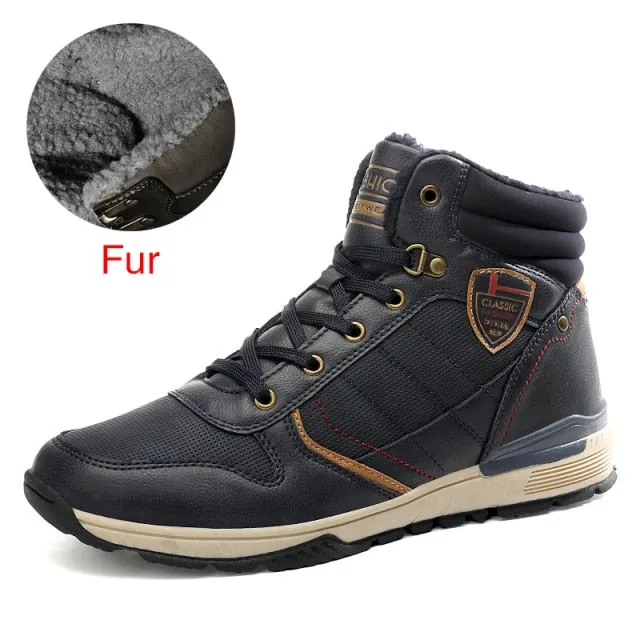 DEKABR 2022 New Snow Boots Protective and Wear-resistant Sole Man Boots Warm and Comfortable Winter Walking Boots Big Size 39-46