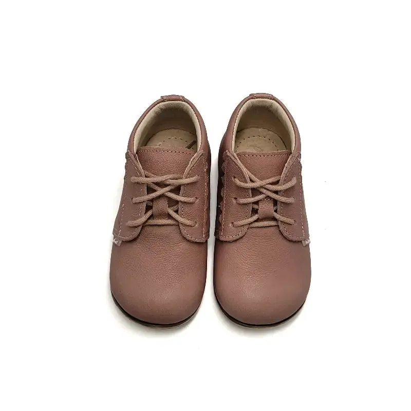Emel Dusty Pink Scalloped Toddler  Bootie 1072