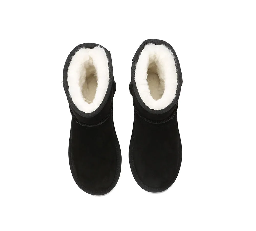 EVERAU® UGG Sheepskin Wool Ankle Boots Mini Classic Suede
