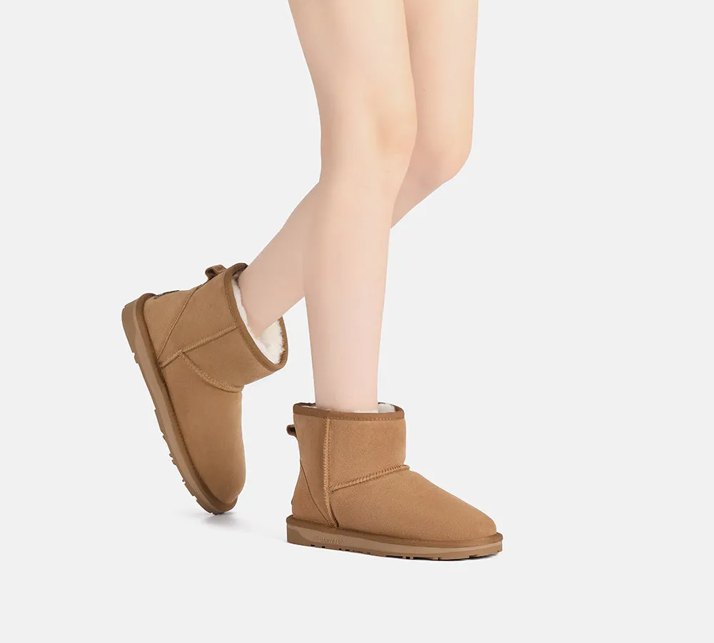EVERAU® UGG Sheepskin Wool Ankle Boots Mini Classic Suede
