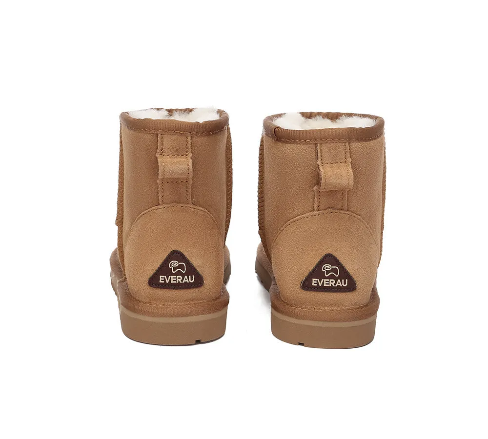 EVERAU® UGG Sheepskin Wool Ankle Boots Mini Classic Suede