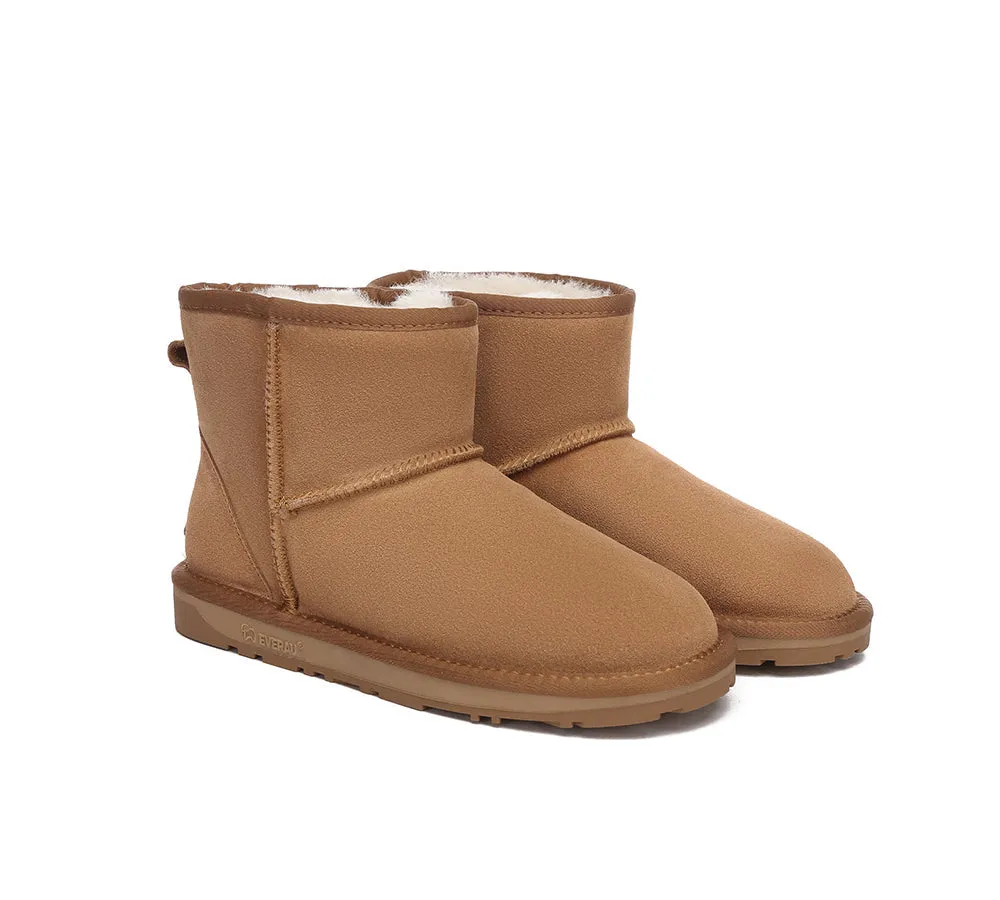 EVERAU® UGG Sheepskin Wool Ankle Boots Mini Classic Suede
