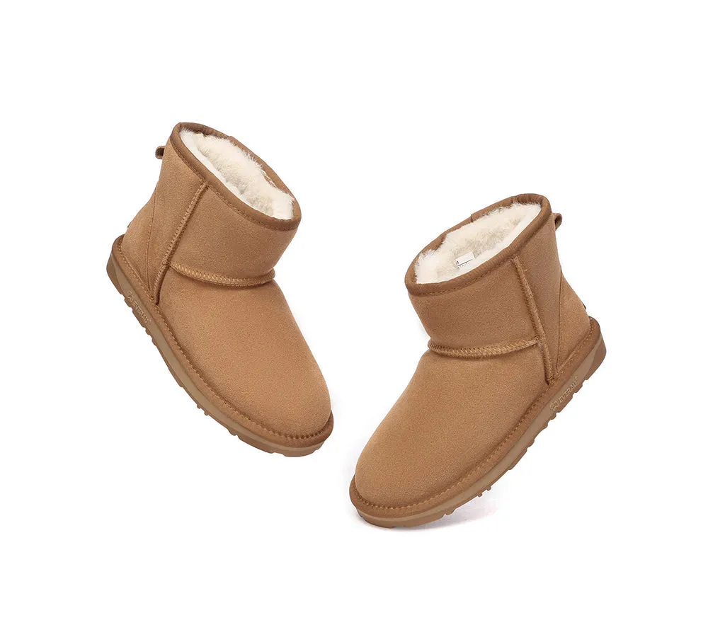EVERAU® UGG Sheepskin Wool Ankle Boots Mini Classic Suede