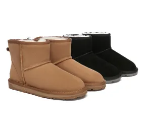 EVERAU® UGG Sheepskin Wool Ankle Boots Mini Classic Suede