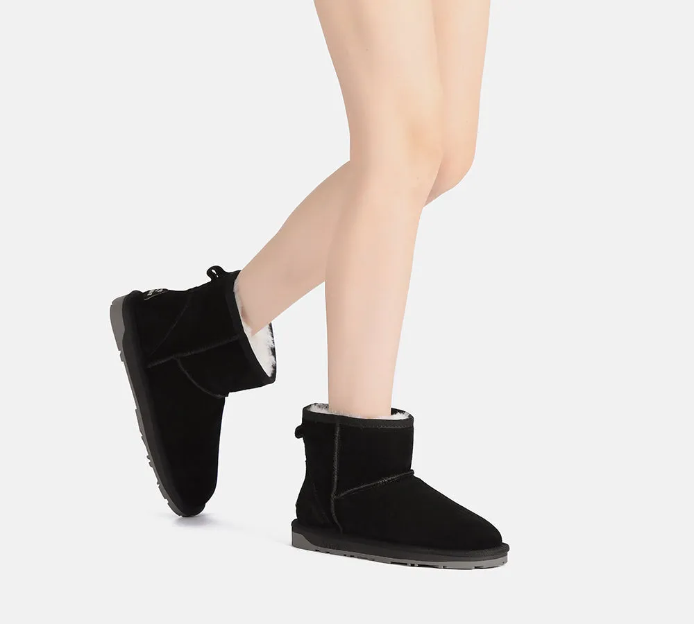 EVERAU® UGG Sheepskin Wool Ankle Boots Mini Classic Suede