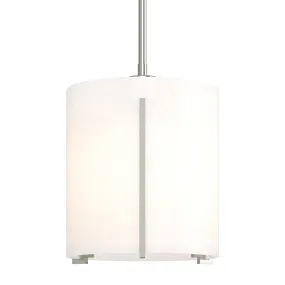 Exos Large Mini Pendant 1-Light Opal Glass (GG) in Sterling