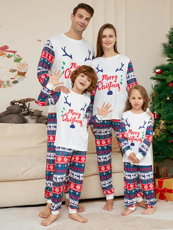Festive Family Fun: Matching Oh Dear Reindeer Pajamas for Thanksgiving & Christmas