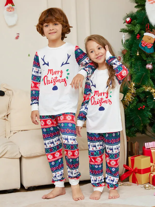 Festive Family Fun: Matching Oh Dear Reindeer Pajamas for Thanksgiving & Christmas