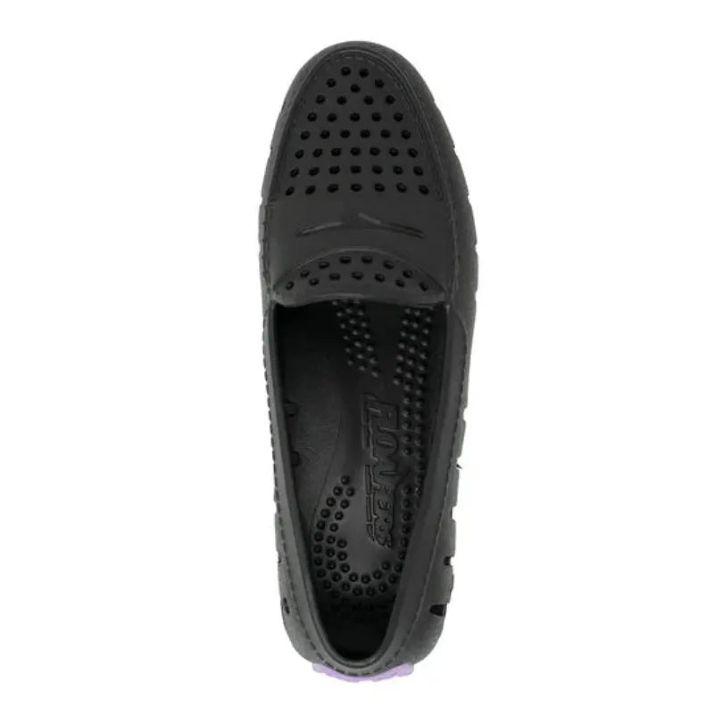 Floafers Posh Black Lavender Slip On (Ladies)