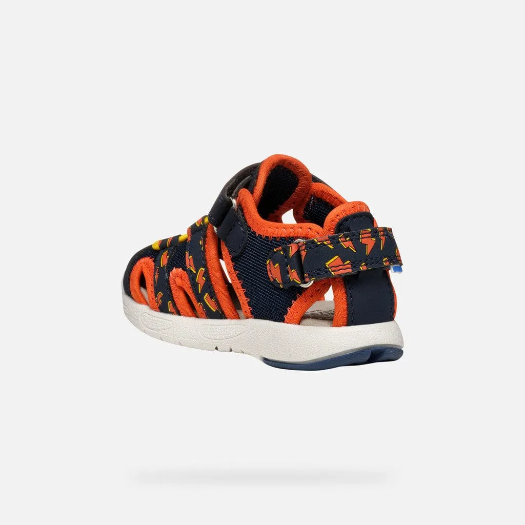 GEOX Toddler Multy Closed toe Sandals Navy/Orange