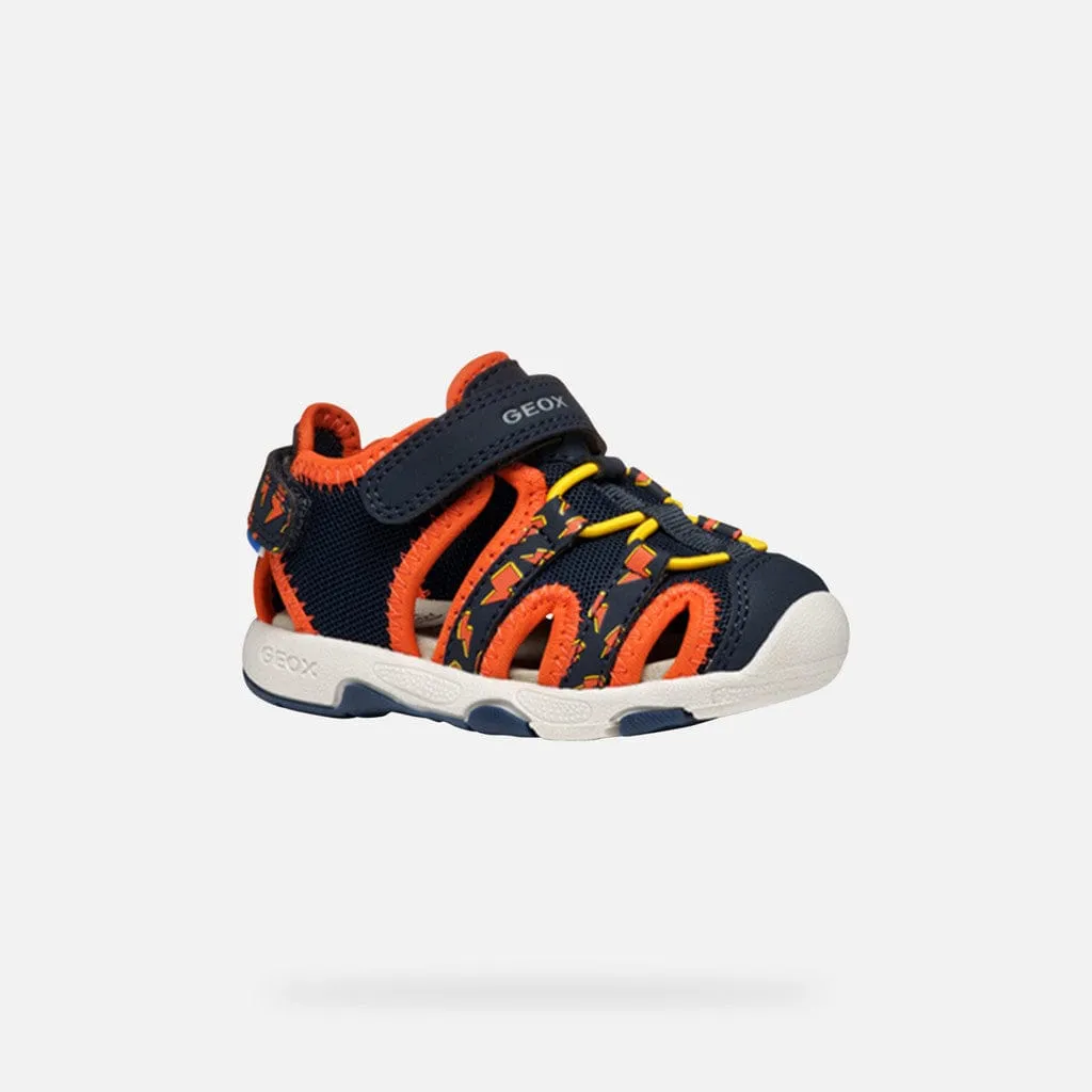 GEOX Toddler Multy Closed toe Sandals Navy/Orange