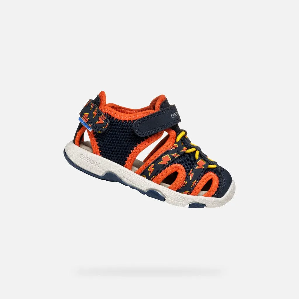 GEOX Toddler Multy Closed toe Sandals Navy/Orange