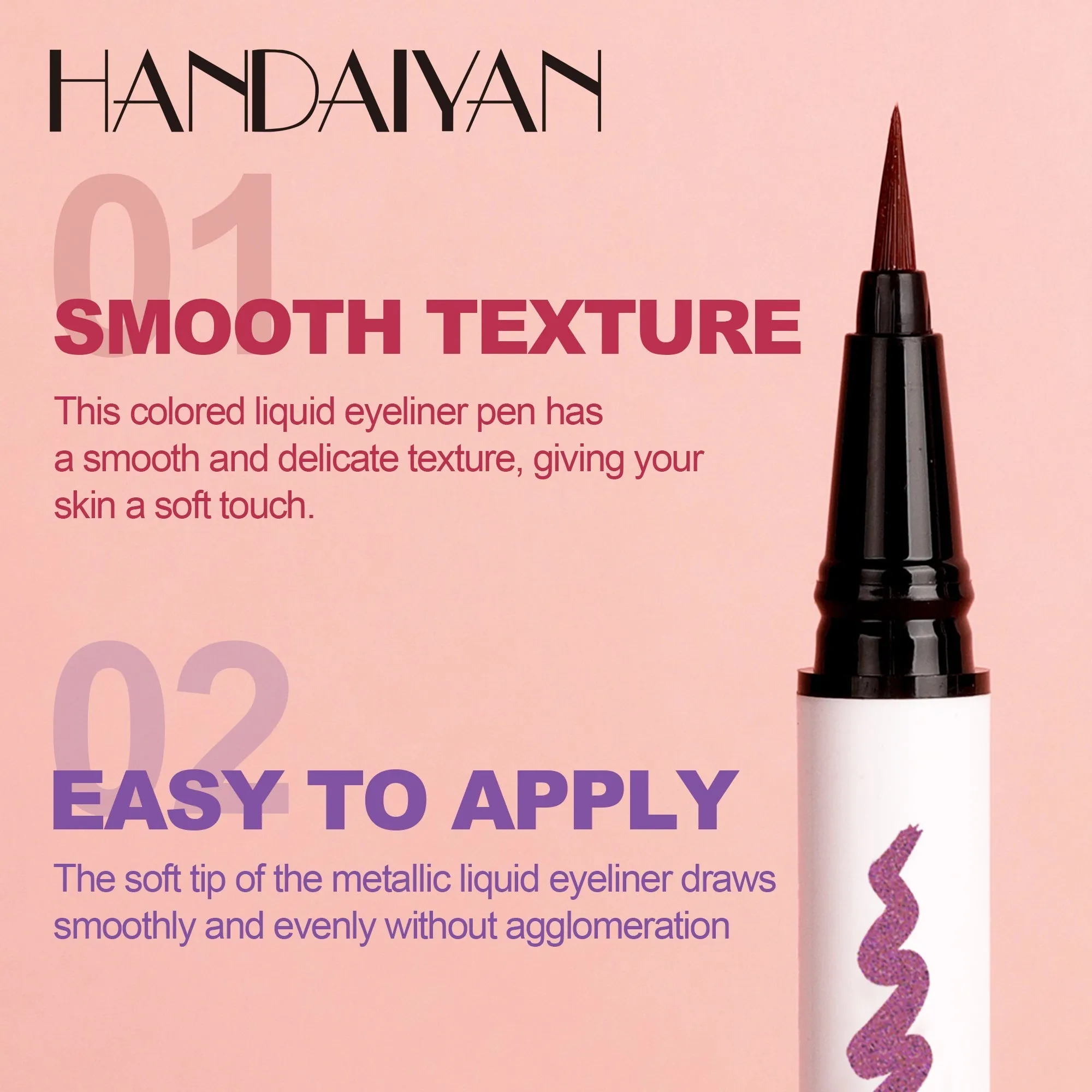 HANDAIYAN Waterproof Quick-Drying Vegan Eye Makeup