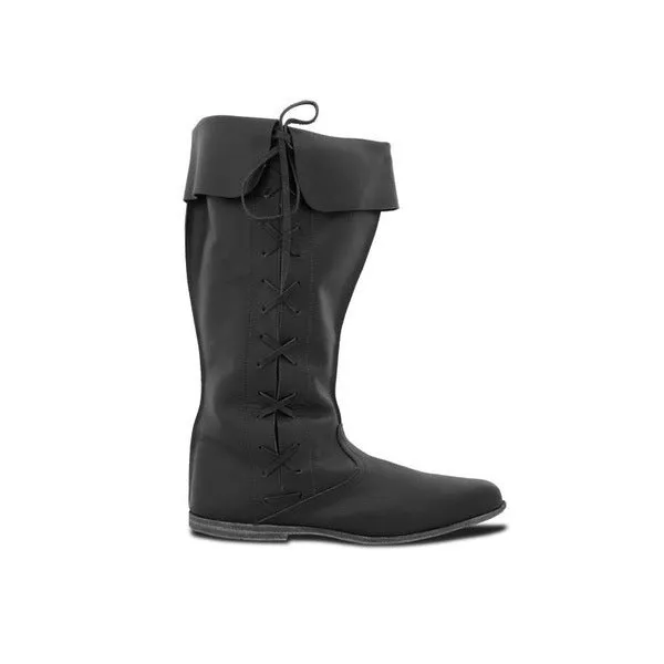 HarmonyStride - Unisex Low Heel Long Boots by The Nevermore