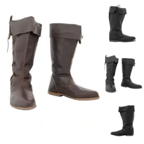HarmonyStride - Unisex Low Heel Long Boots by The Nevermore
