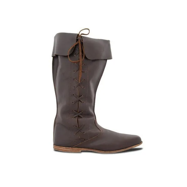 HarmonyStride - Unisex Low Heel Long Boots by The Nevermore