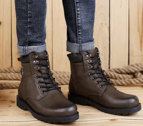 HeritageStride - Natural Leather Boots by The Nevermore