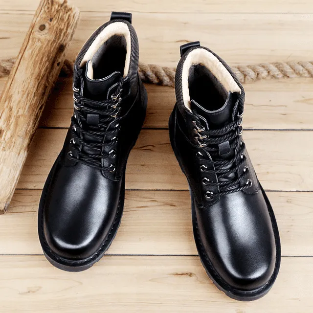 HeritageStride - Natural Leather Boots by The Nevermore