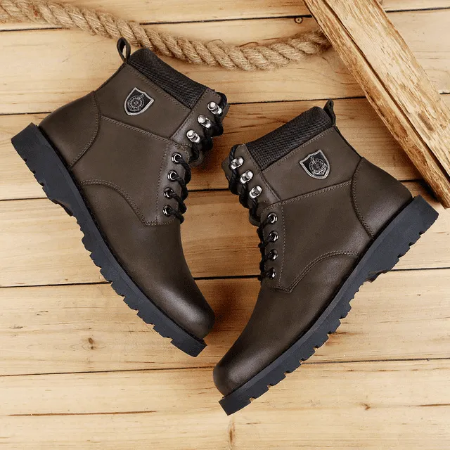 HeritageStride - Natural Leather Boots by The Nevermore