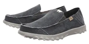 Kickback Mens Couch Slip On Canvas Shoes - Dark Navy