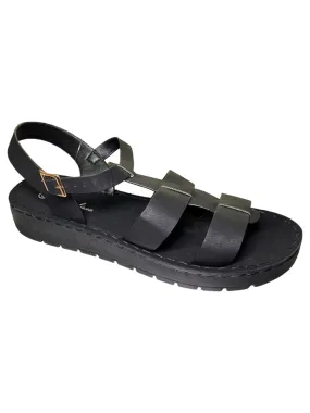 Ladies Stitched Rugged Grip-Sole Sandals (Only Size 43/12)