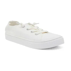Mara Sneaker in White Canvas
