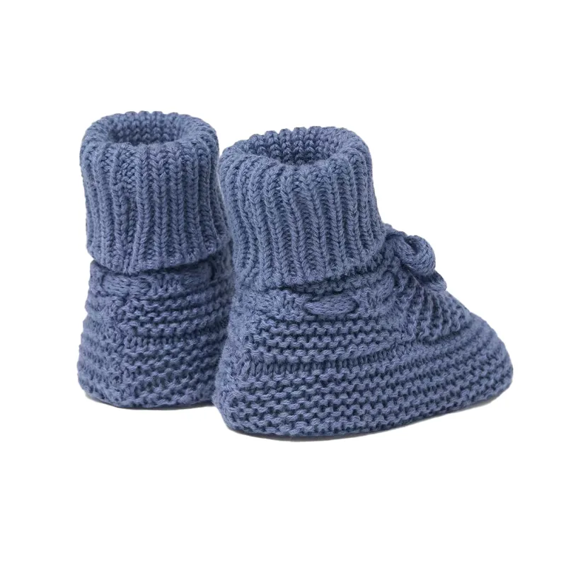 Mayoral Baby Boy's Winter Blue Tricot Booties