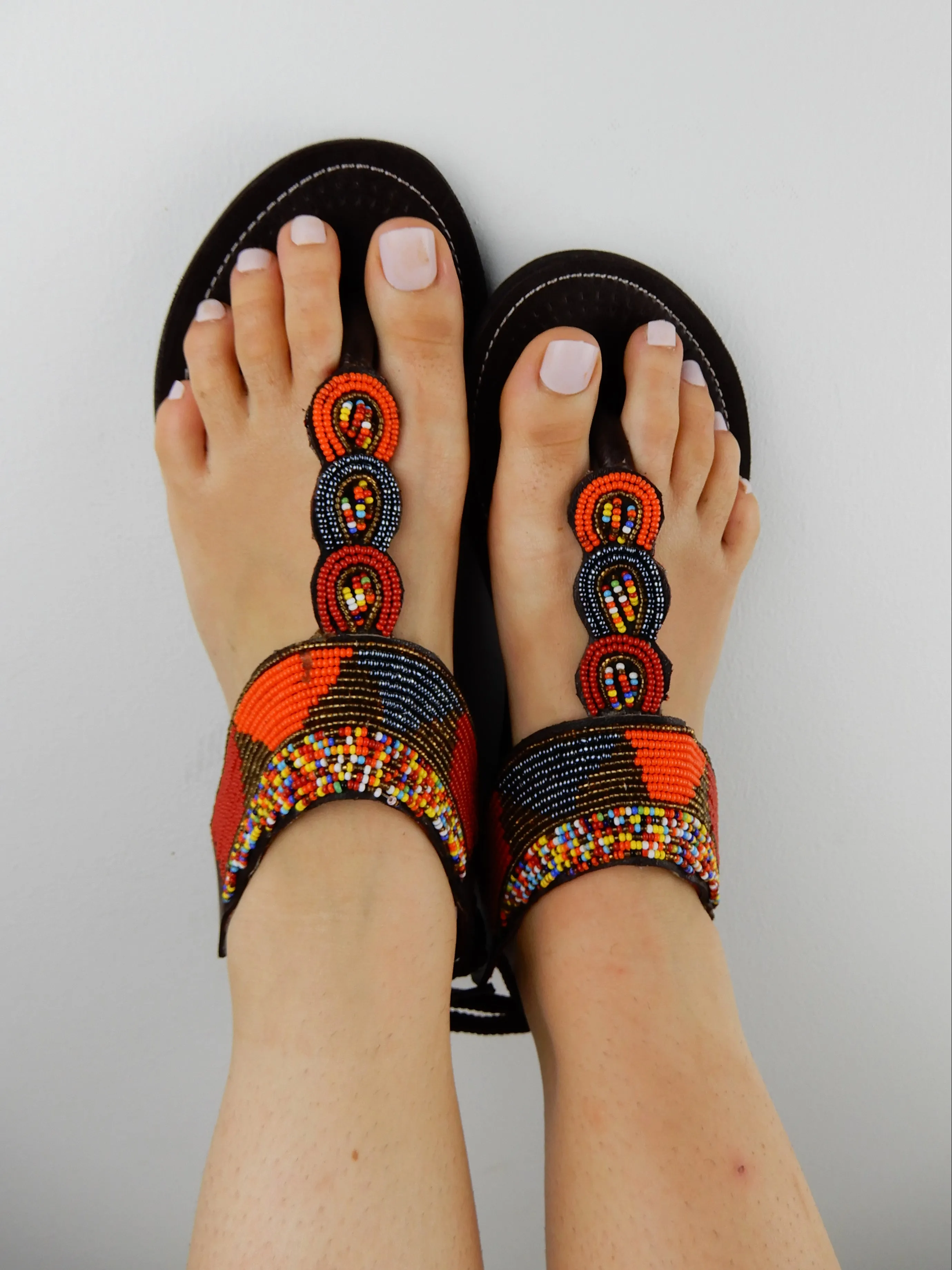Metallic Tie-Up Sandals