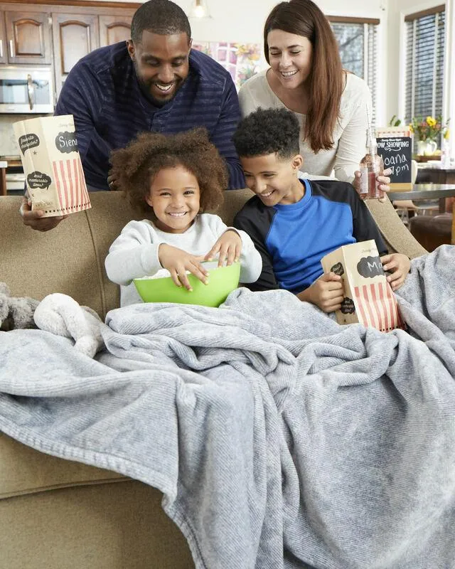 Moments Together Family Mega Blanket – Gray