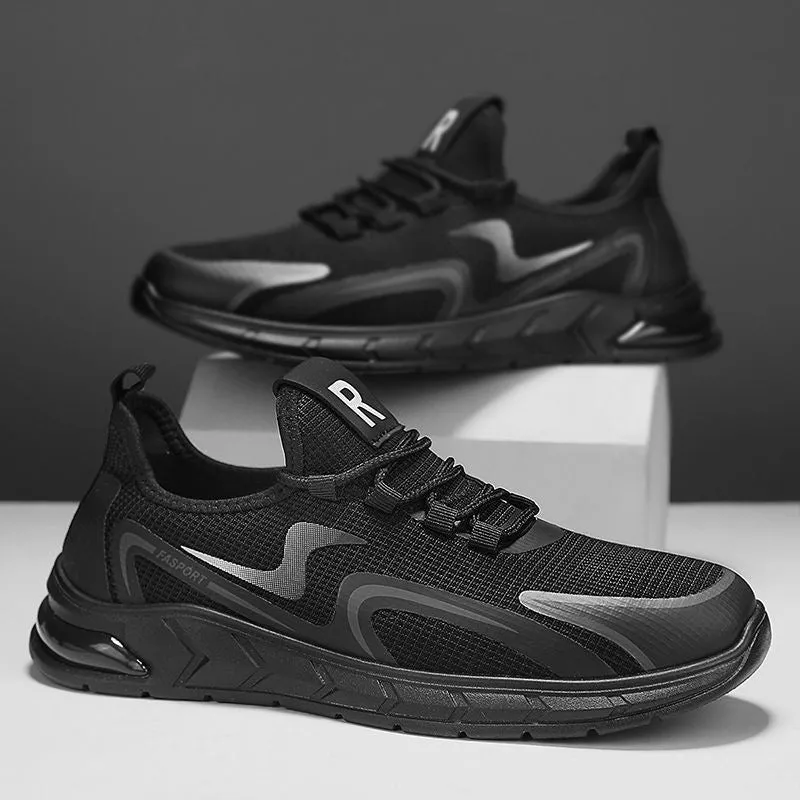 New spring and summer flying mesh men's shoes breathable and non-slip runningFZ009